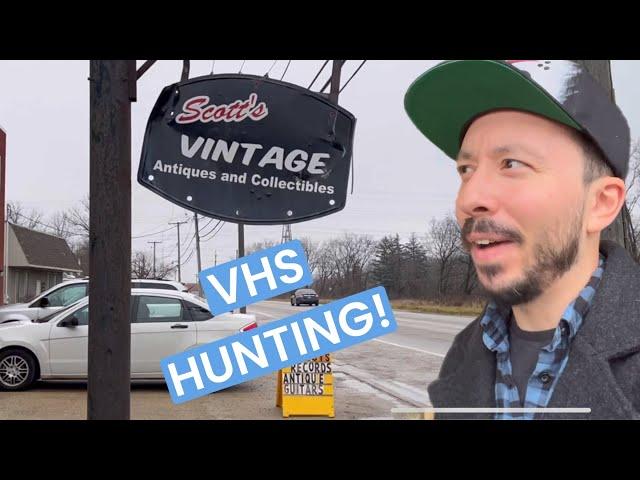 VHS Hunting in a creepy curiosity shop