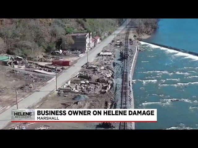 NC business owner talks about damage from Helene