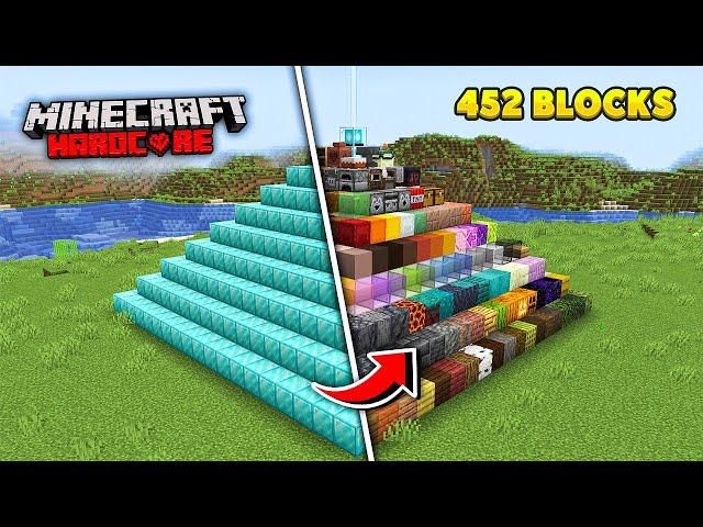 I Made A Beacon Of Every Block In Minecraft Hardcore