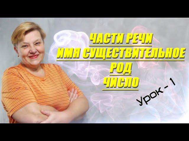  Українська мова з самого НУЛЯ  • Частини мови. Іменник. Рід. Число • 【 Урок - 1 】