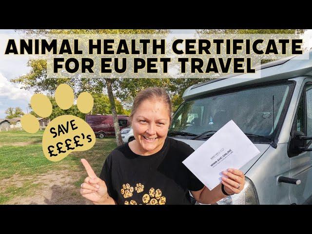 We SAVED £££'s on our Animal Health Certificate! (Post Brexit Pet Passport Process)