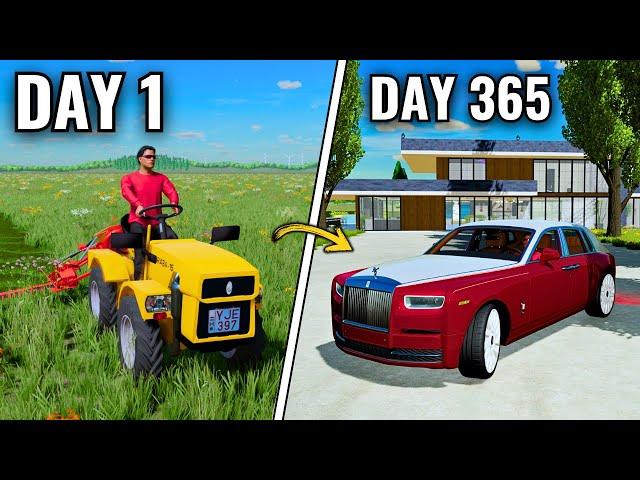 Building a $15.000.000 FARM from $0  The Ultimate Flat Map Challenge!