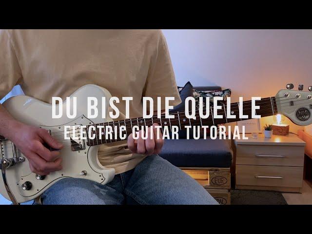 Du Bist Die Quelle (Live) | Electric Guitar Lead Tutorial | ICF Karlsruhe