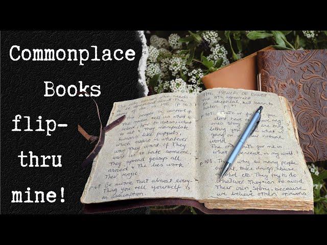 commonplace books are different to a journal