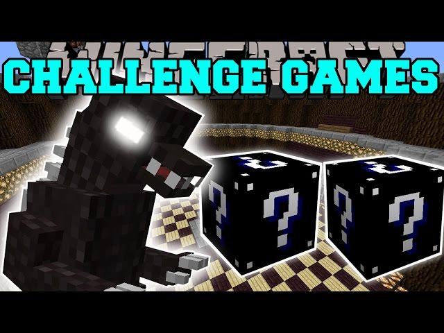 Minecraft: GODZILLA CHALLENGE GAMES - Lucky Block Mod - Modded Mini-Game