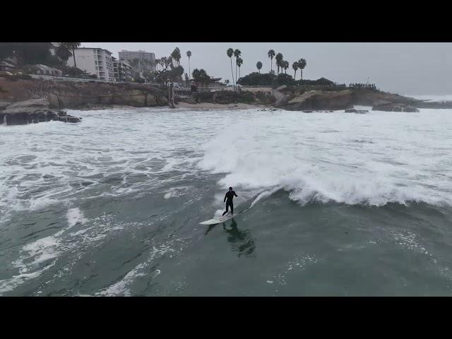 12/24.24 La Jolla Cove Epic Big Wave Surfing Complete Raw Unedited Drone Surf Footage