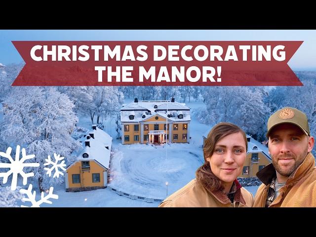 Scandinavian Manor Christmas: Decorating for a Winter Wonderland!