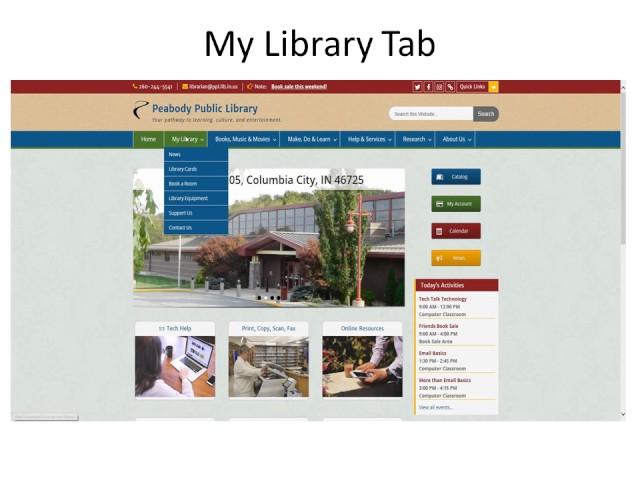 Peabody Public Library Website