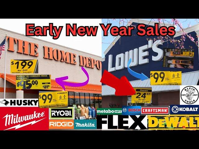 Early New Year Savings at Home Depot and Lowe's