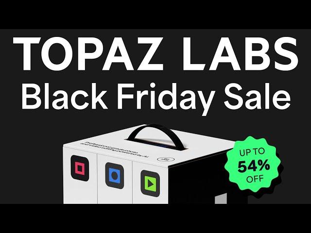 TOPAZ 54% Rabatt  ||  ZONER Photo Studio 33% Rabatt im Black Friday Angebot