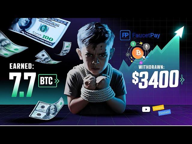 How I Earned 7.7 BTC and Withdrew $3400 on FaucetPay!