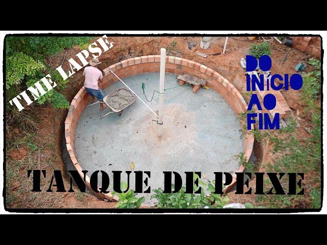 TIMELAPSE DO TANQUE DE PEIXES tanque de tilapias do inicio ao fim #tilapia #peixe