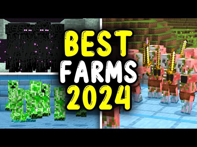 TOP 20 FARMS OF 2024! Minecraft Bedrock 1.21