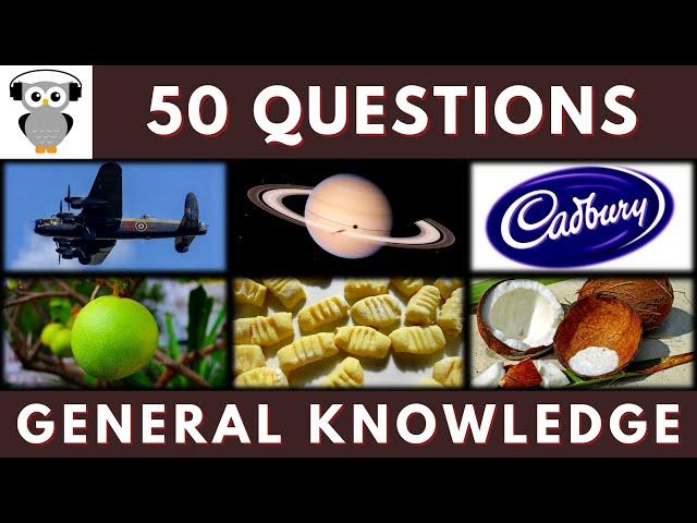 General Knowledge Quiz Trivia #196 | Air Raid, Saturn Rings, Cadbury, Pomelo, Gnocchi, Coconut