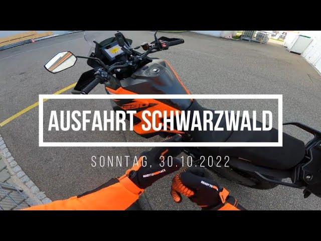 KTM 1290 Super Adventure S - zum ersten Mal mit meiner KTM im Schwarzwald :-)