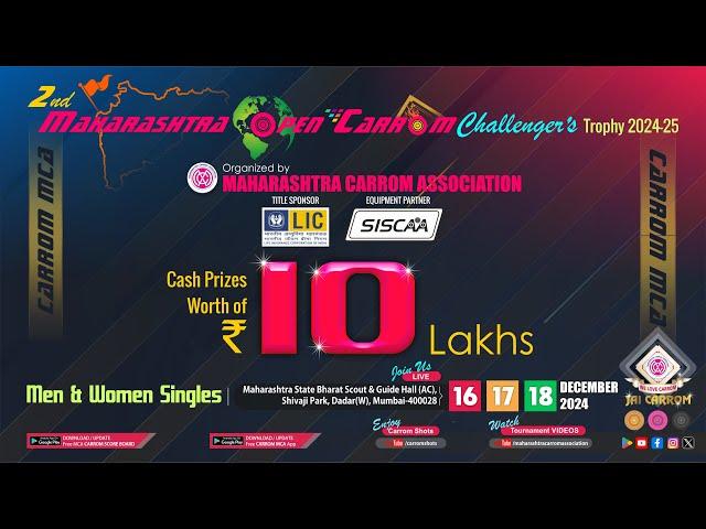 MCA Live Carrom - QF : Preeti Jakhotia (USA) vs Hirushi Malshani ( Sri Lanka )  | 2nd MOCCT