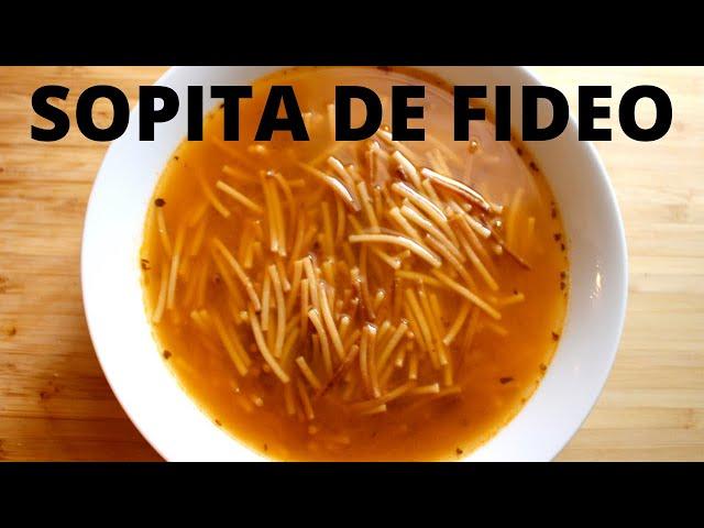 How to Make QUICK and EASY Mexican SOPA DE FIDEO