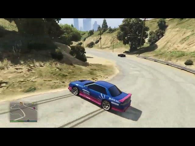 Drifting vinewood touge with S13 (Gta 5 drift tuning)