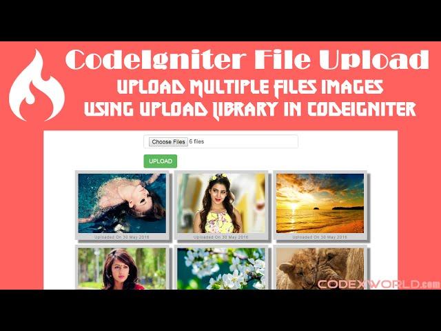 Upload Multiple Files and Images in CodeIgniter