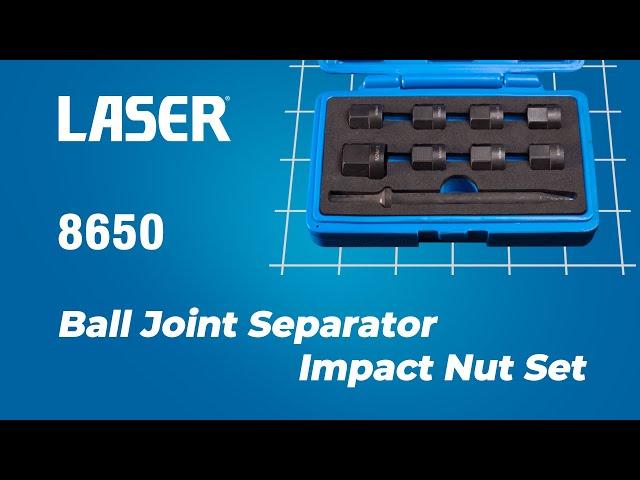 Ball Joint Separator - Impact Nut Set | 8650 | Laser Tools |