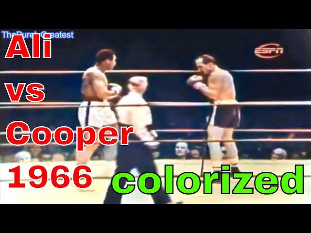 Muhammad Ali vs Henry Cooper 2 1966 rematch - colorized