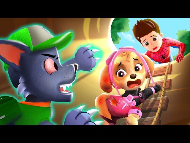 ROCKY Become WEREWOLF? Spider-man RYDER Please Save Skye! - Very Sad Story | Paw Patrol 3D Animation