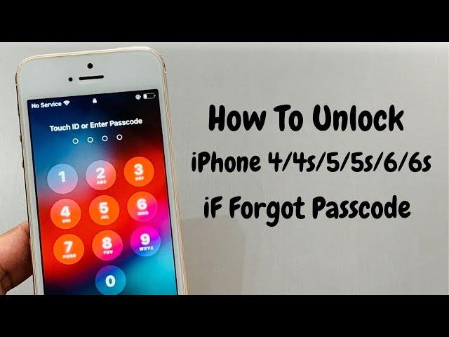 How To Unlock Old iPhone Models iPhone 4/4s/5/5s/6/6s iF Forgot Screen Passcode -Unlock all iPhone's