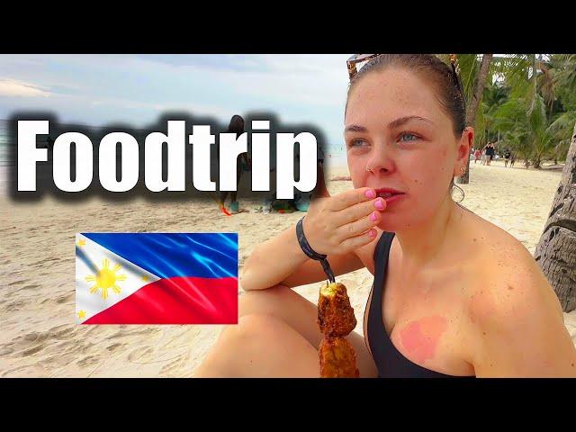 British Girlfriend Eating Filipino Food