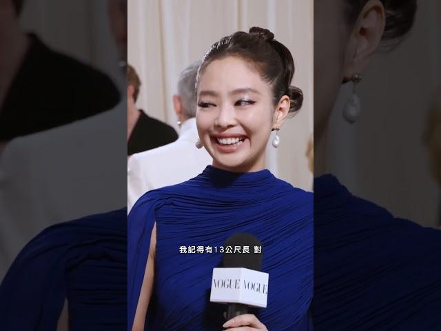 Jennie講英文真的好好聽️ #jennie #metgala #metgala2024