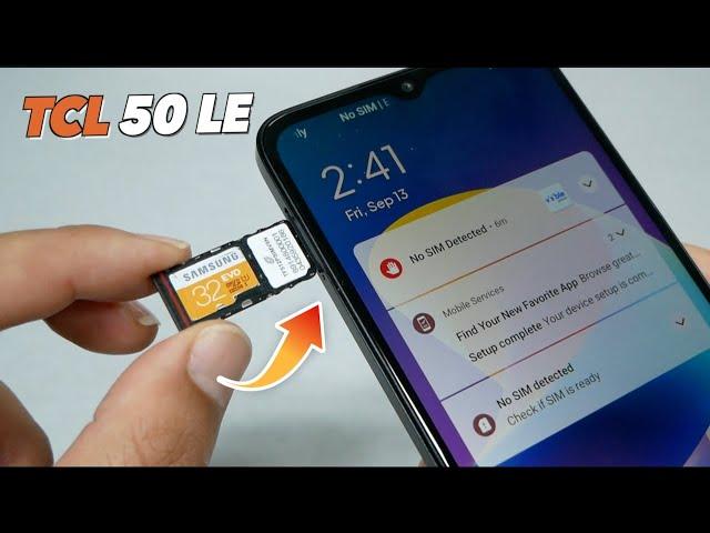 TCL 50 LE  How to insert SIM/SD Cards  Full Tutorial