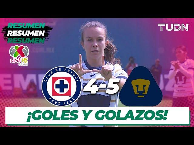 Resumen y goles | Cruz Azul 4-5 Pumas | Liga Mx Femenil AP2024-J16  |TUDN