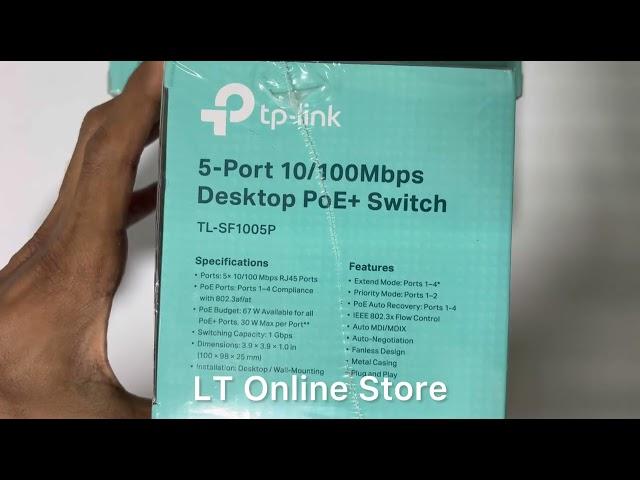 TP Link TL-SF1005P 5-Port Desktop PoE Switch with 4-Port PoE