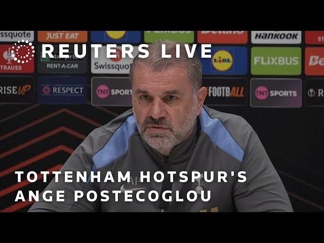 LIVE: Tottenham Hotspur's Ange Postecoglou press conference ahead of Europa League match against …