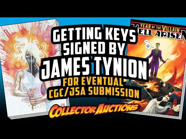 Getting Key Comics Signed by James Tynion for CGC Submission