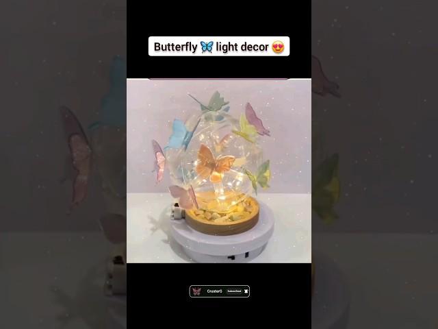 plastic bottle craft | plastic bottle   butterfly light decor  |#shorts #viralvideo #diy #butterfly