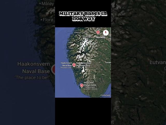 Norway military bases #map #norway #military #europe