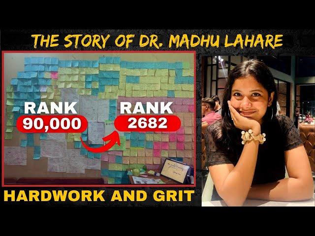 Rank 90,000 to Rank 2682 - If I can do it - you too can! - The inspiring journey of Dr. Madhu!