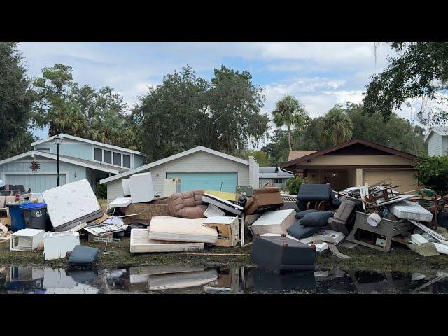 Homosassa, Florida - Destructive Hurricane Helene Aftermath