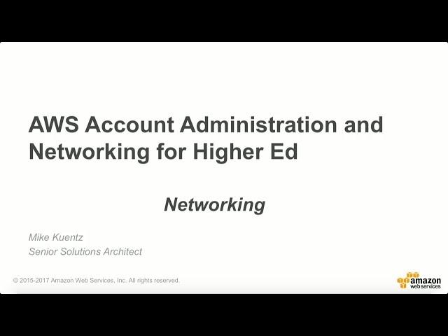 Networking for Education