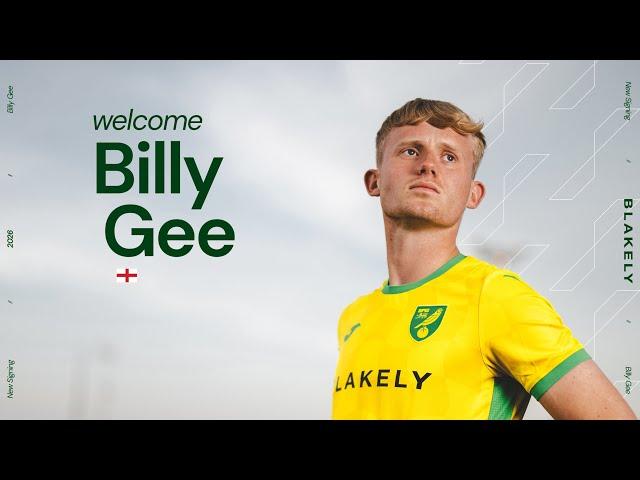 FIRST INTERVIEW | Billy Gee signs for Norwich City ️