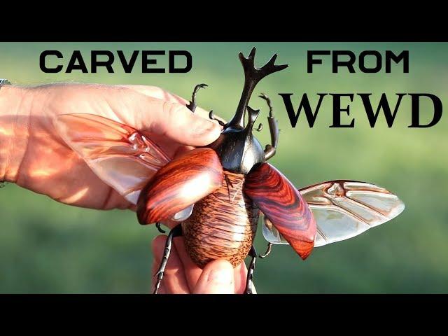 How-To Carve a Realistic beetle out of Wewd