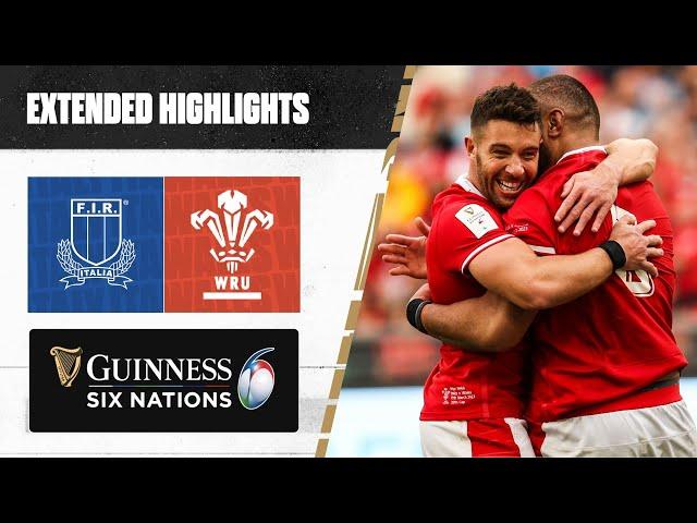 SIN BINS & HEARTBREAK | Extended Highlights | Italy v Wales