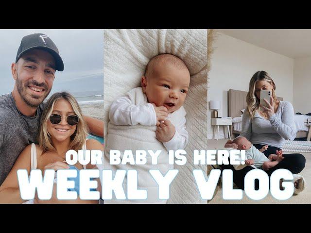 WEEKLY VLOG: meet our baby Logan, Snoo Bassinet honest review, breastfeeding & how we've been