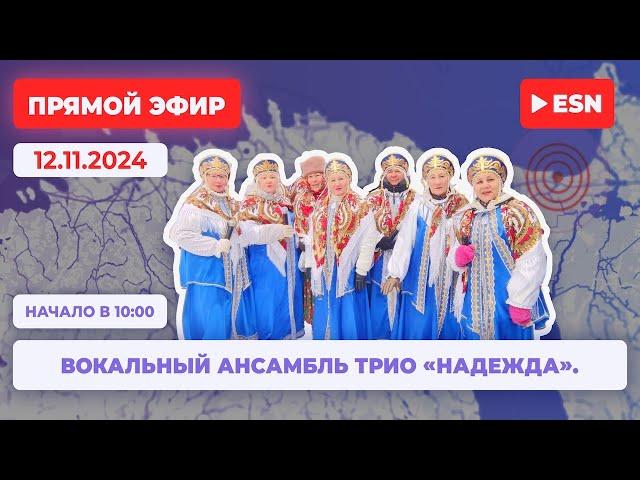 12.11.2024 прямой эфир вокальный ансамбль трио «Надежда». Начало 10.00 часов