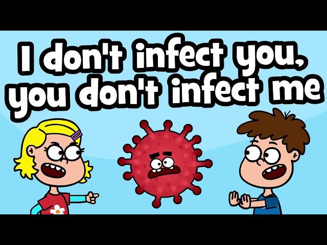 I don't infect you, you don't infect me | Healthy habits song | Hooray Kids Songs & Nursery Rhymes