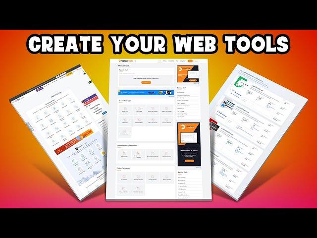 Earn Money Create Web Toolkit & Seo Tools Website Using MonsterTools Php Script Source Code