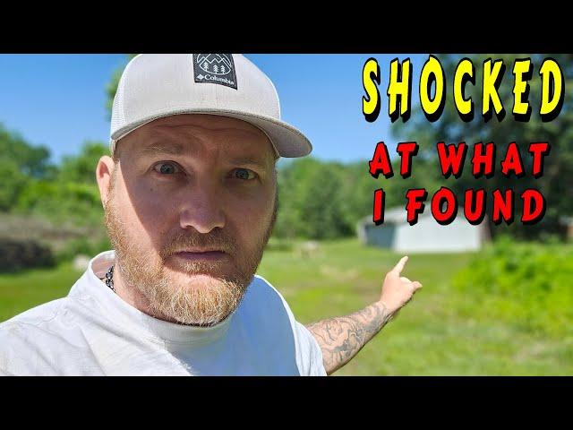 CHECKING NEW LAND AFTER MASSIVE STORMS HIT |tiny house, homesteading off-grid cabin build DIY HOW TO