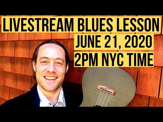 Ukulele Blues Lesson: Funky Strum & More! ||  Livestream Ukulele Lesson: