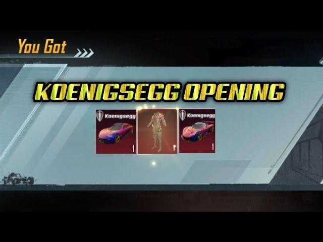 Koenigsegg Crate Opening  PUBG Mobile Kr