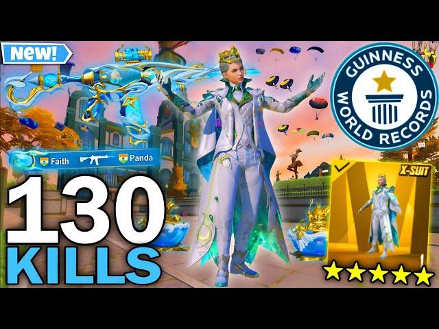 130 KILLS! BEST AGGRESSIVE RUSH GAMEPLAY with MAX X-SUIT in STEAMPUNK FRONTIER MODEPUBG MOBILE